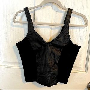 Vintage Wilson’s Leather Corset Style Crop Top - size L